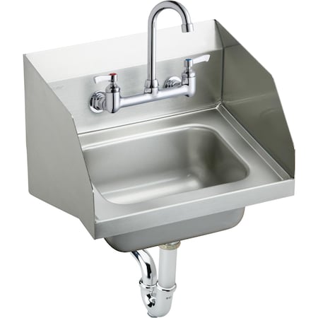Elkay 15.5 in W x 16.75 in L x 13 in H, Stainless Steel CHS1716LRSC